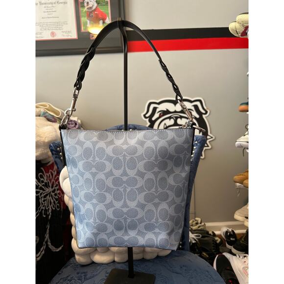 Coach Blue Signature Blue Abby Mini Duffle - Picture 3 of 8
